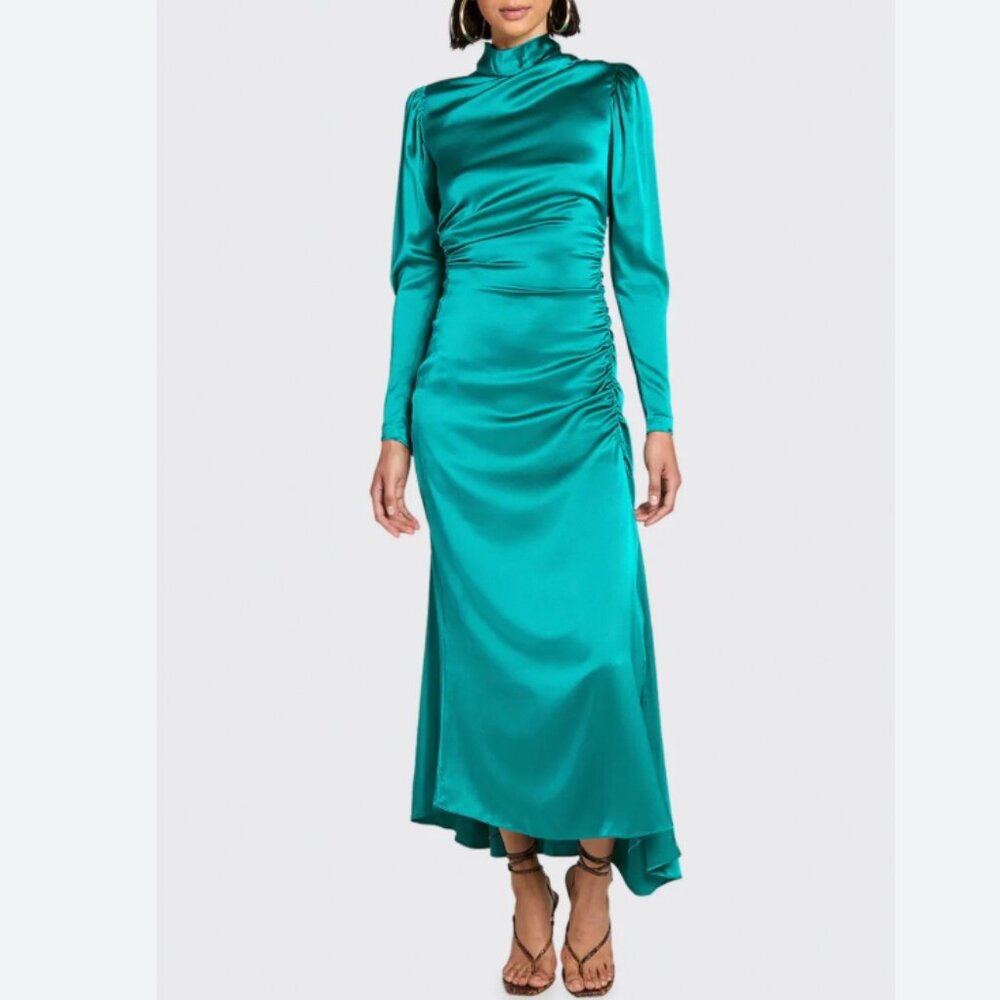A.L.C. Isabella Long-Sleeve Silk Dress